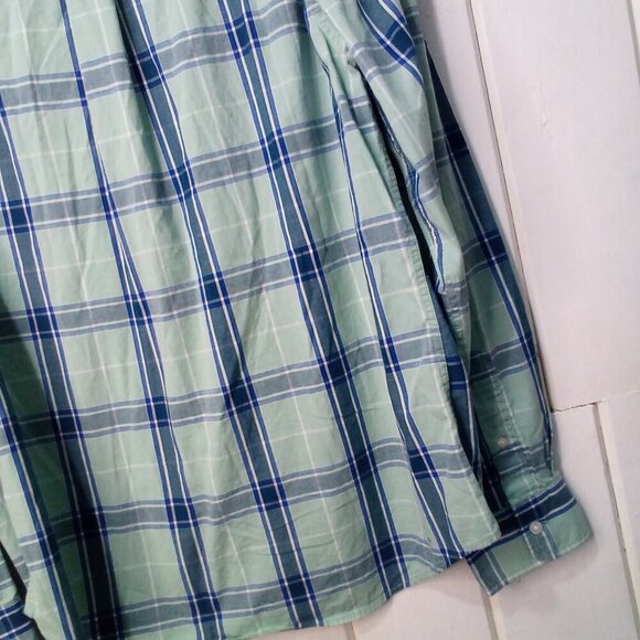 Old Navy Shirt Men L Everyday Shirt Slim Fit Long Sleeve Button Up Plaid - Picture 15 of 15